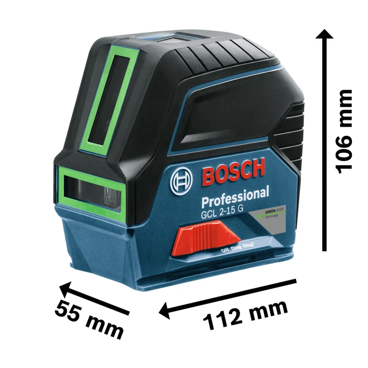Bosch 601066J00 Professional. Accurate & Versatile Professional Combi Laser 3 x AA 1.5V LR6 Batteries with Carry Case