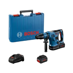 Bosch GBH 18V-36 C Pro BITURBO SDS-Max Rotary Hammer with 2 x 5.5Ah Batteries & Charger in Case 0611915073