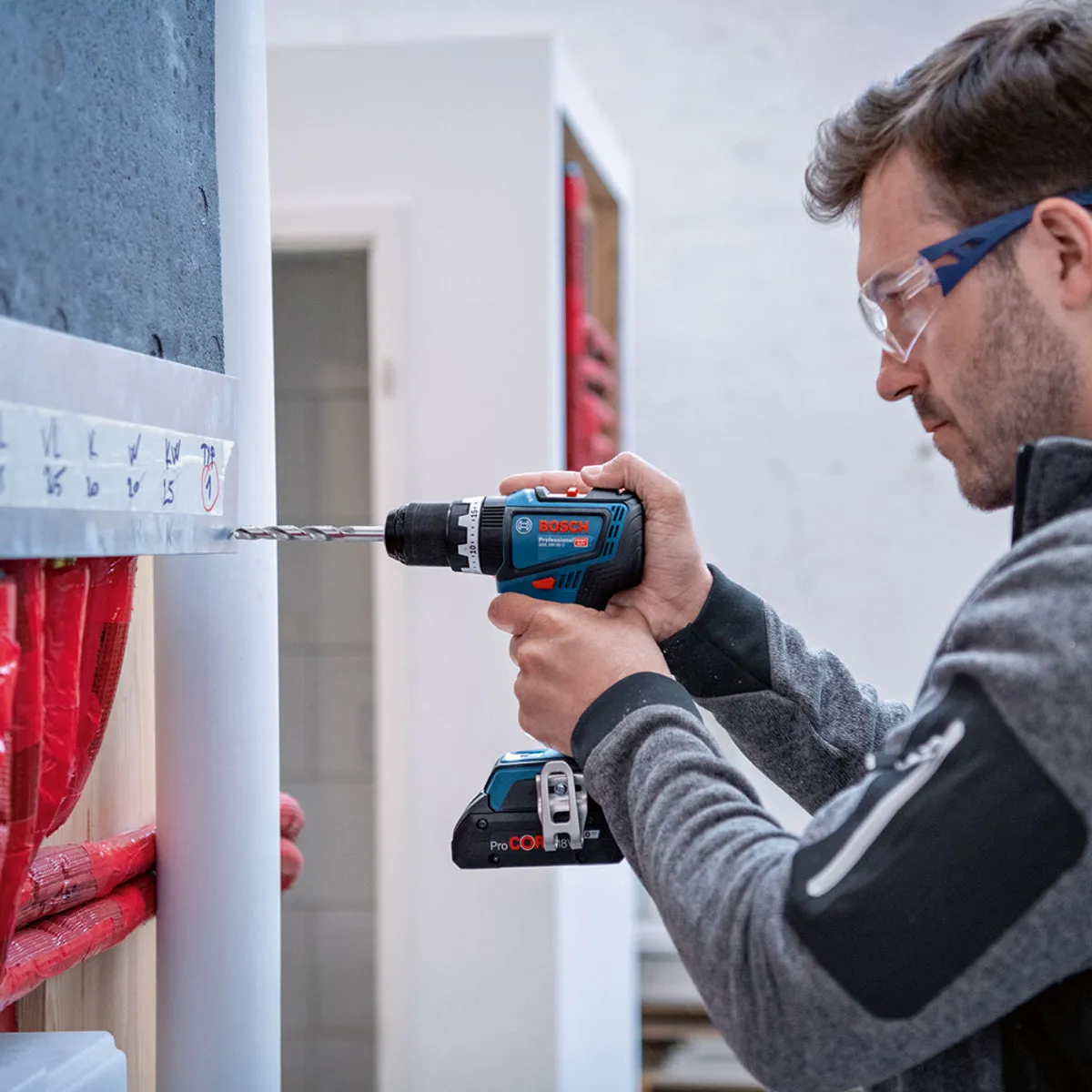 Bosch GSB 18V-90 C Professional Combi Drill Body only for Versatile Drilling Power 06019K6100