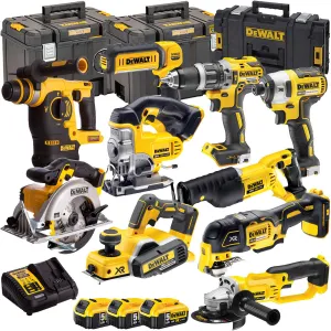 Dewalt 10 Piece 18V Li-ion Kit 3 x 5.0Ah Batteries & Charger DEW-KIT4M