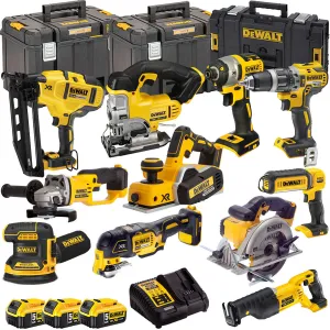 Dewalt 18V 11 Piece Power Tool Kit with 3 x 5.0Ah Batteries T4TKIT-4826