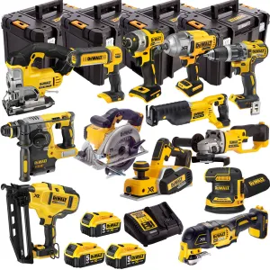 Dewalt 18V 13 Piece Power Tool Kit with 3 x 5.0Ah Batteries T4TKIT-4823