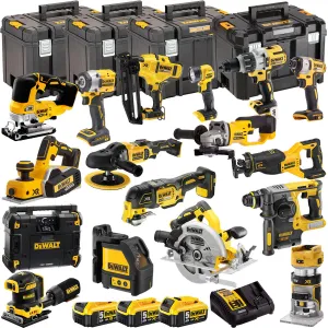 Dewalt 18V 17 Piece Power Tool Kit with 3 x 5.0Ah Batteries DEWKIT21