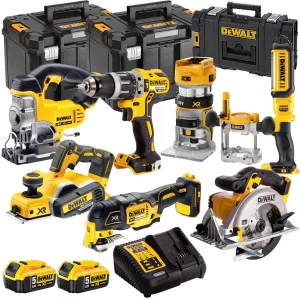 Dewalt 18V 7 Piece Power Tool Kit with 2 x 5.0Ah Batteries & Charger T4TKIT-446
