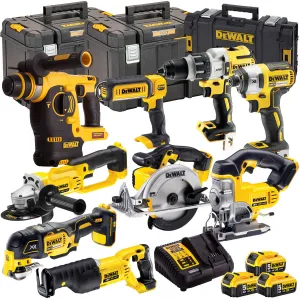 Dewalt 18V 9 Piece Power Tool Kit with 3 x 5.0Ah Batteries T4TKIT-847