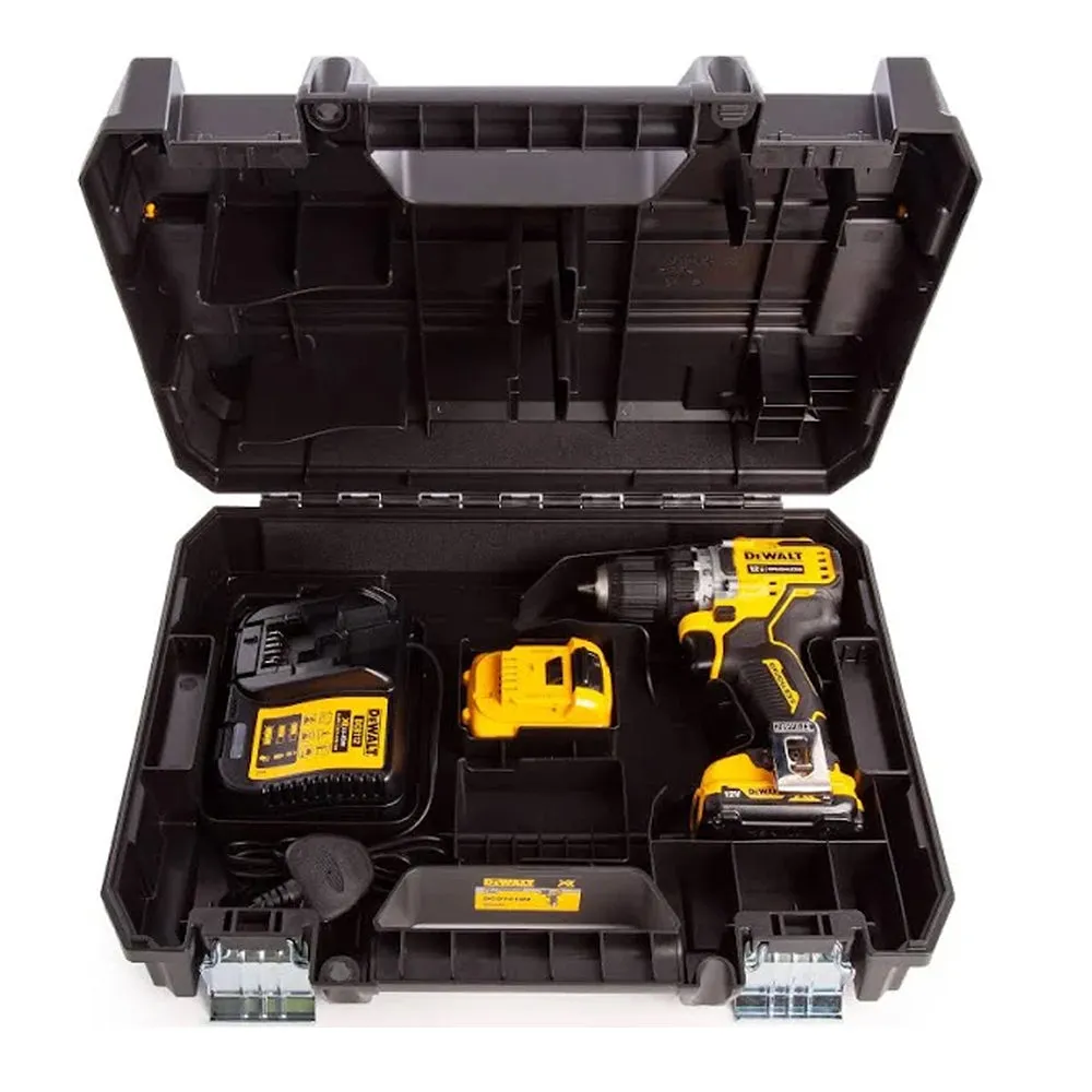 Dewalt DCD701D2 12V XRBrushless Compact Drill Driver with 2 x 2.0Ah Battery Charger & Case