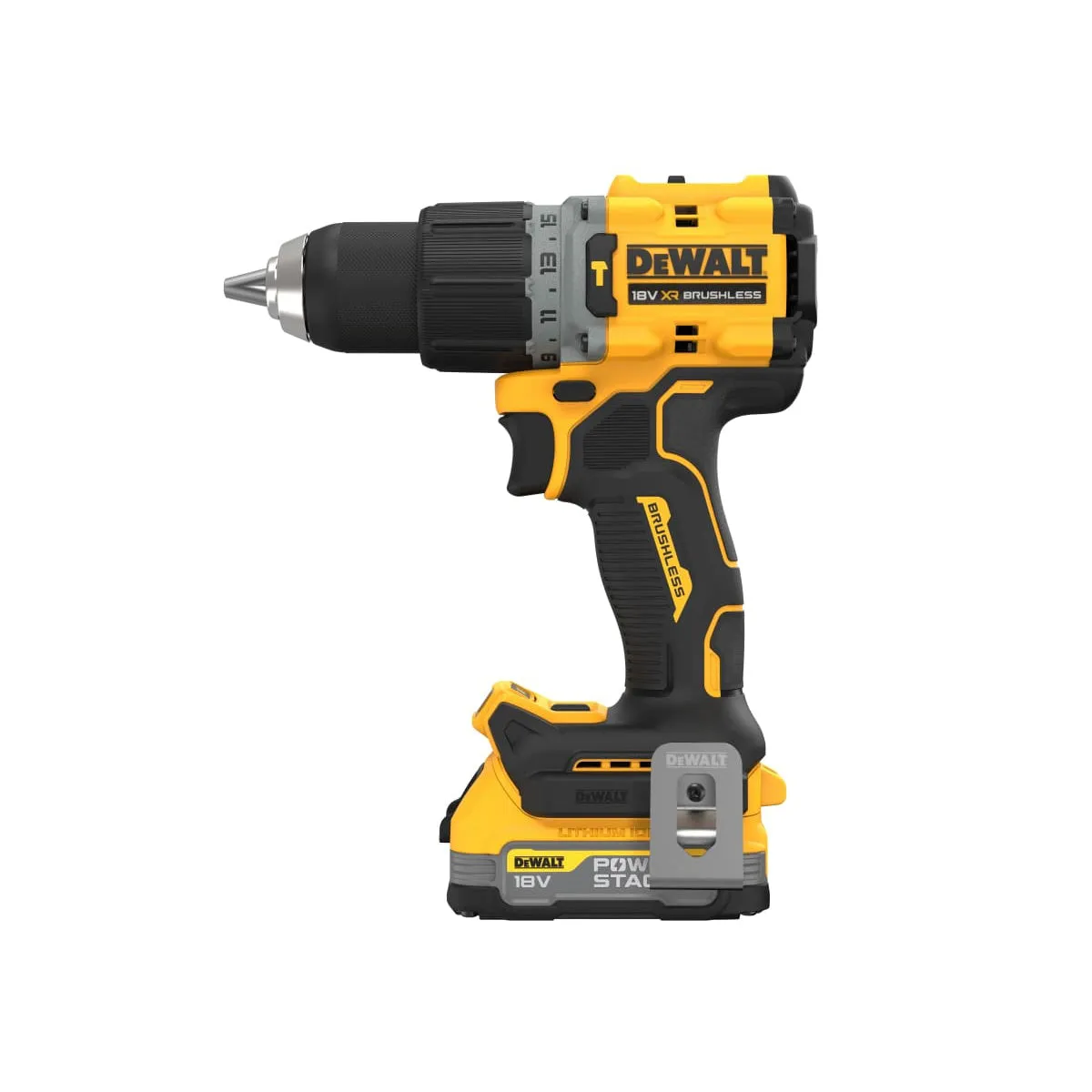 DeWalt DCD805E2T 18V XR BL G3 Brushless Combi Drill Kit with 2 x 1.7Ah Batteries Charger & Case