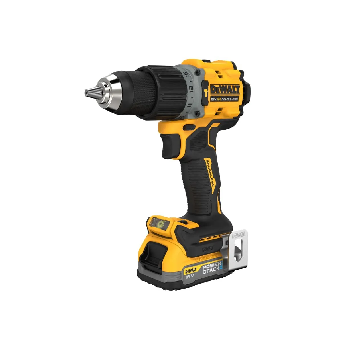 DeWalt DCD805E2T 18V XR BL G3 Brushless Combi Drill Kit with 2 x 1.7Ah Batteries Charger & Case