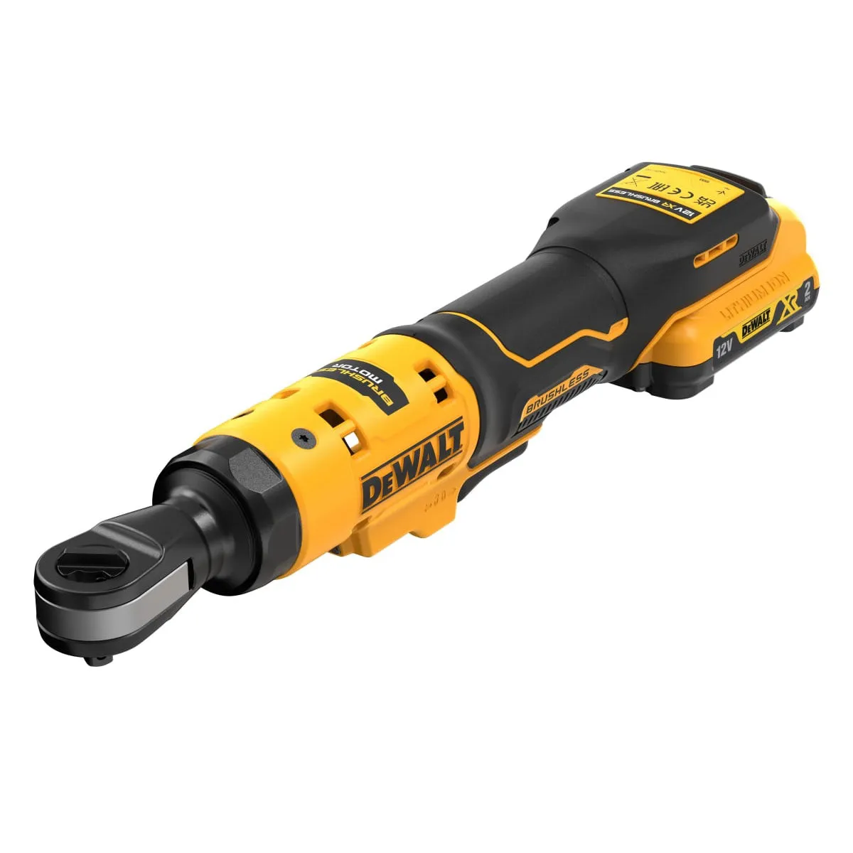 DeWalt DCF503D1 12V XR 3/8'' Open Head Ratchet Kit 1 x 2.0Ah Battery. Charger & Soft Tool Bag