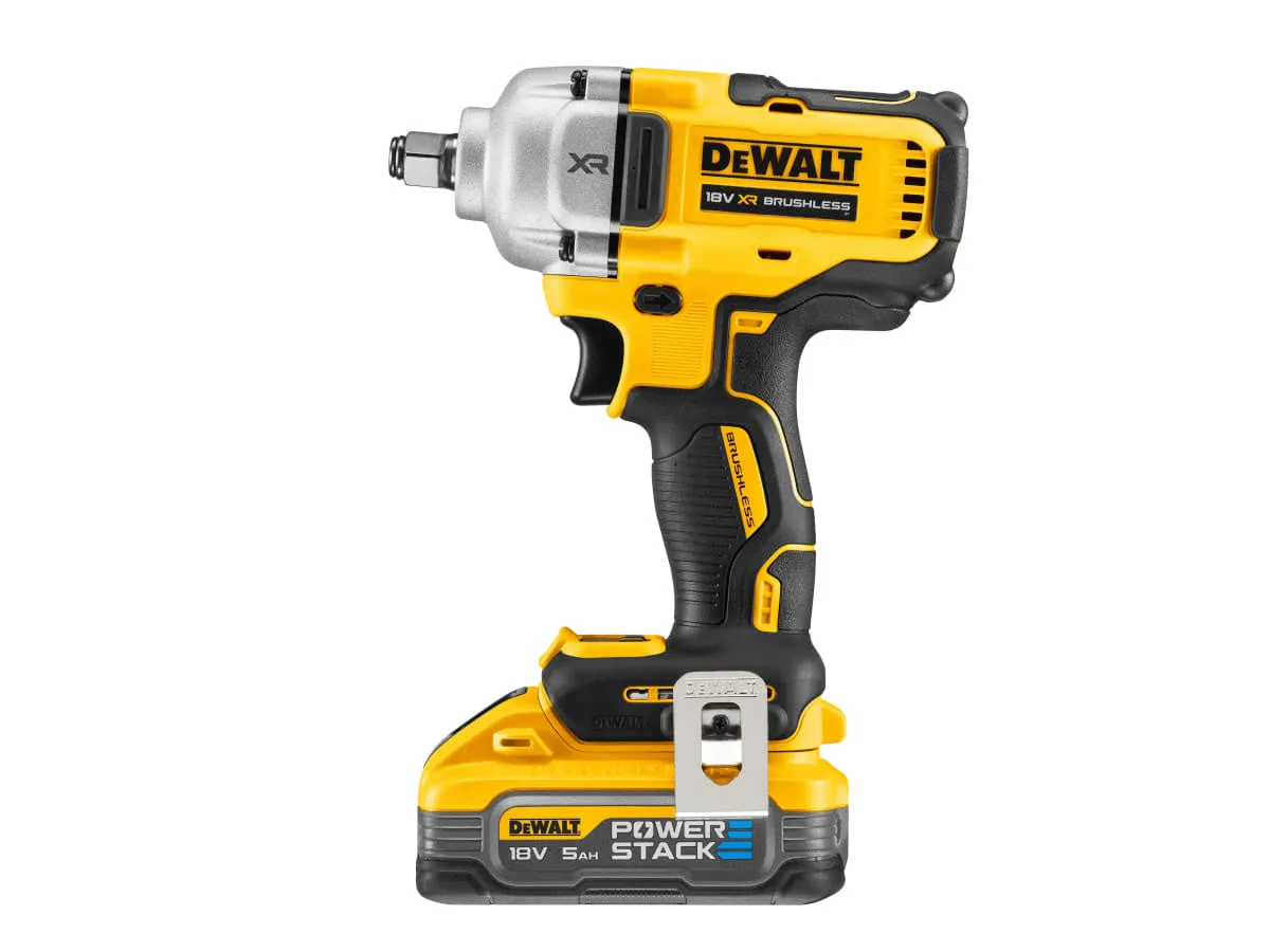 DeWalt DCF891H2T 18V XR 1/2'' Brushless Impact Wrench with 2 x 5.0Ah Batteries Charger & Heavy-duty Kitbox
