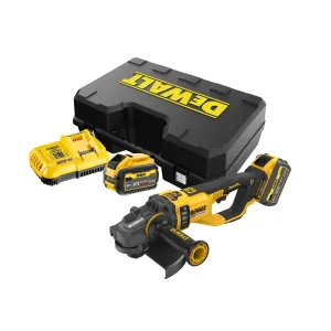 DeWalt DCG460X2 54V Brushless FlexVolt 230mm Angle Grinder with 2 x 9.0/3.0Ah Batteries. Charger & Case