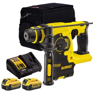DeWalt DCH253N 18V SDS  Rotary Hammer Drill with 2 x 4.0Ah Batteries & Charger in Bag
