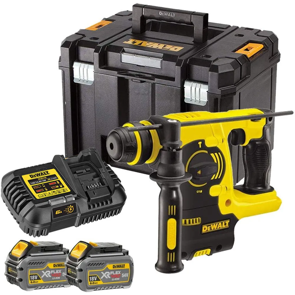 Dewalt DCH253T2 18V SDS  Rotary Hammer Drill with 2 x 6.0Ah Batteries & Charger in Case