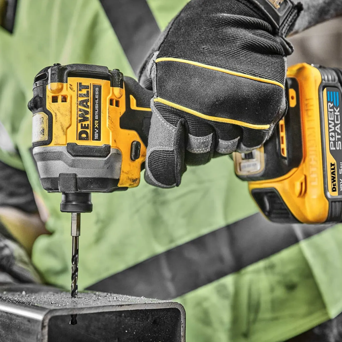 Dewalt DCK2050H2T 18V XR Brushless Combi Drill & Impact Driver with 2 x 5.0Ah Batteries Charger & Toolbox