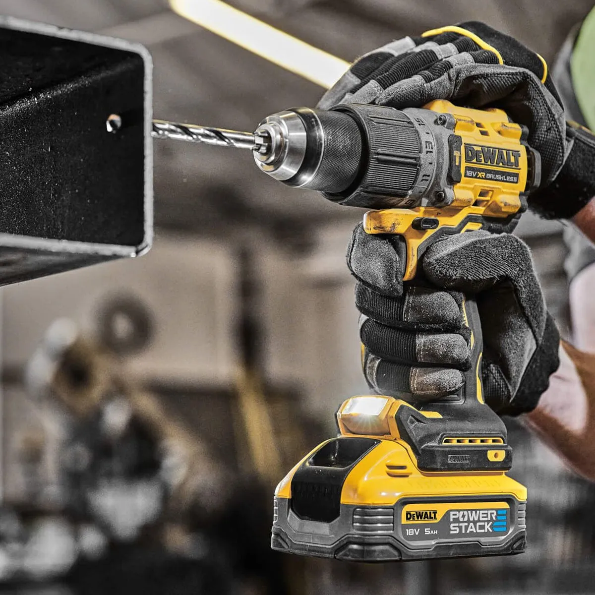 Dewalt DCK2050H2T 18V XR Brushless Combi Drill & Impact Driver with 2 x 5.0Ah Batteries Charger & Toolbox