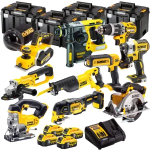 Dewalt DCK665P3T15 18V 10 Piece Power Tool Kit with 4 x 5.0Ah Batteries