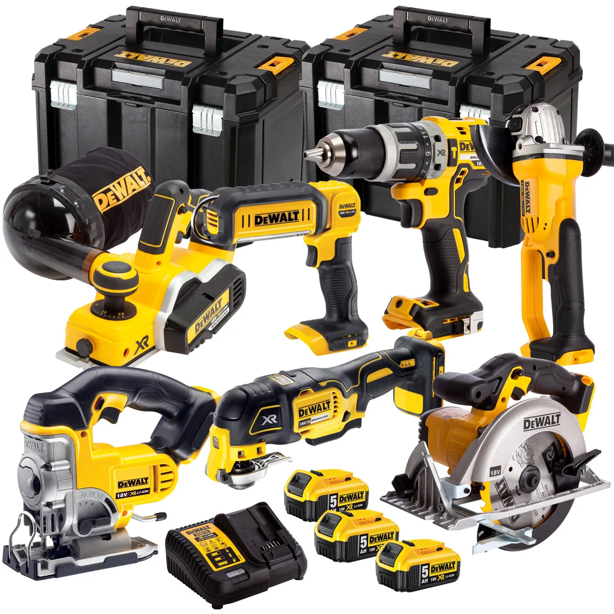 Dewalt DCK665P3T2 18V 7 Piece Power Tool Kit with 3 x 5.0Ah Batteries