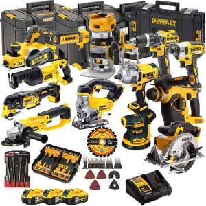 Dewalt DCKT4T13B4A 18V 3 x 5.0Ah Batteries XR Li-Ion 13 Piece Toughsystem Kit with Accessories Set