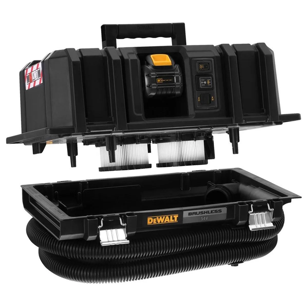Dewalt DCV586MT2 54V Flexvolt Brushless M-Class Dust Extractor with 2 x 6.0Ah Batteries & Charger