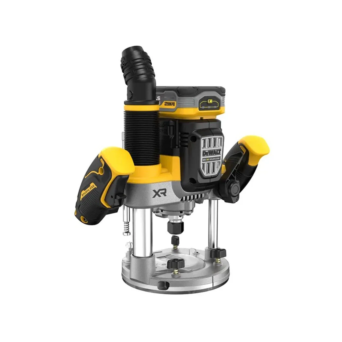 Dewalt DCW620H2-GB 18V XR Brushless 1/2 Plunge Router with 2 x 5.0Ah Powerstack Battery Charger & TSTAK Case