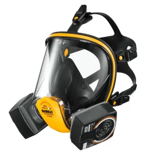 Dewalt DWR1FFMLA2P3 Full Face Mask Respirator Large Superior Protection & Comfort for Dust & Fume Safety