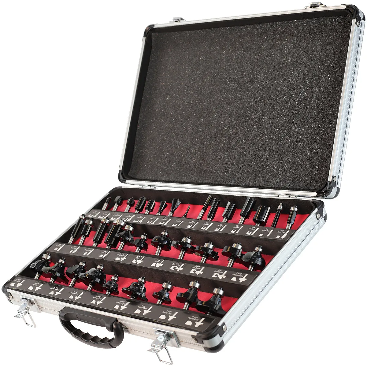 Excel 1/4in Shank Router Cutter Bit 35 Piece Set