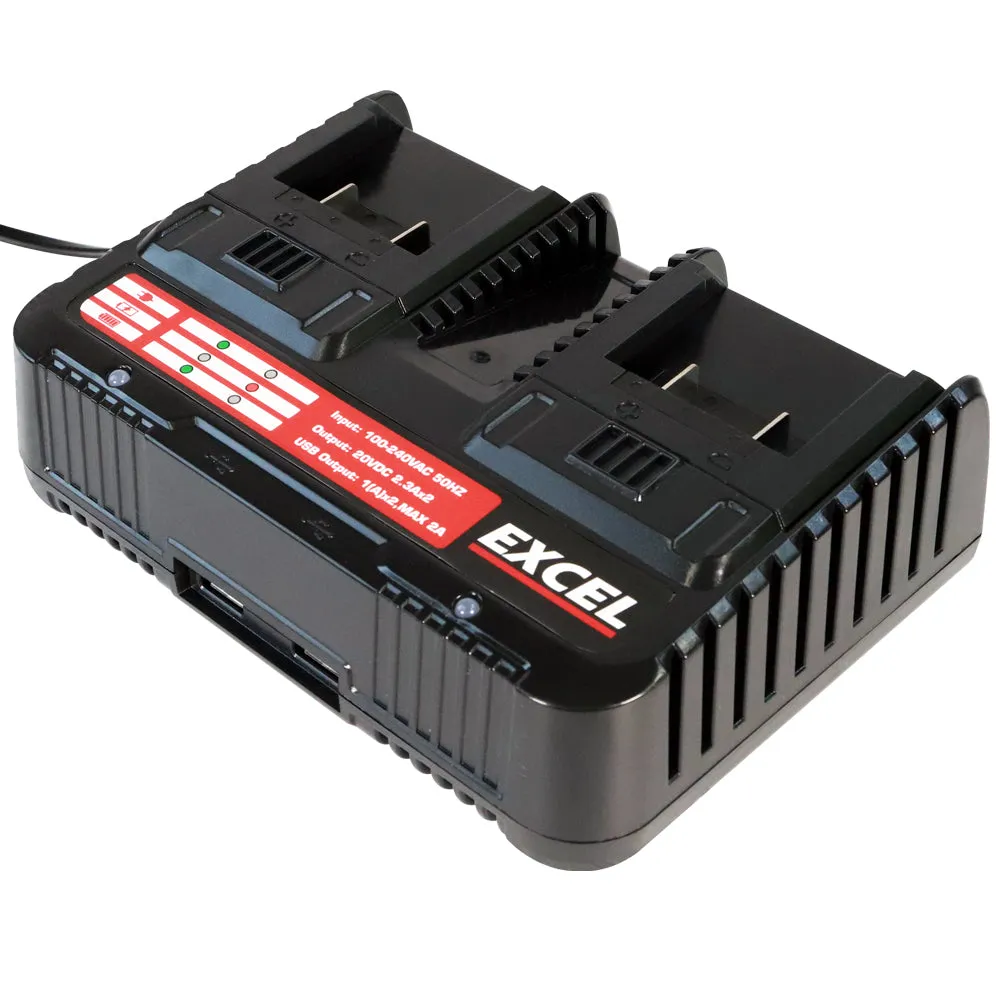 Excel 18V 10 Piece Power Tool Kit with 3 x 4.0Ah Batteries & Charger EXLKIT-16295