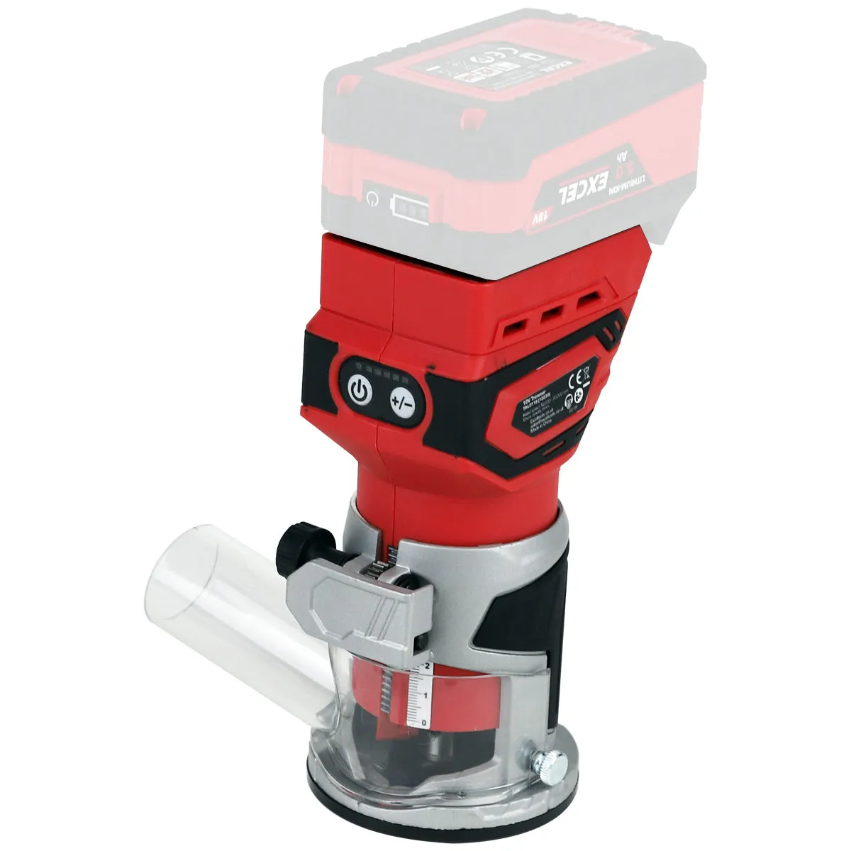 Excel 18V Cordless 1/4 Router Trimmer (Battery & Charger Not Included)