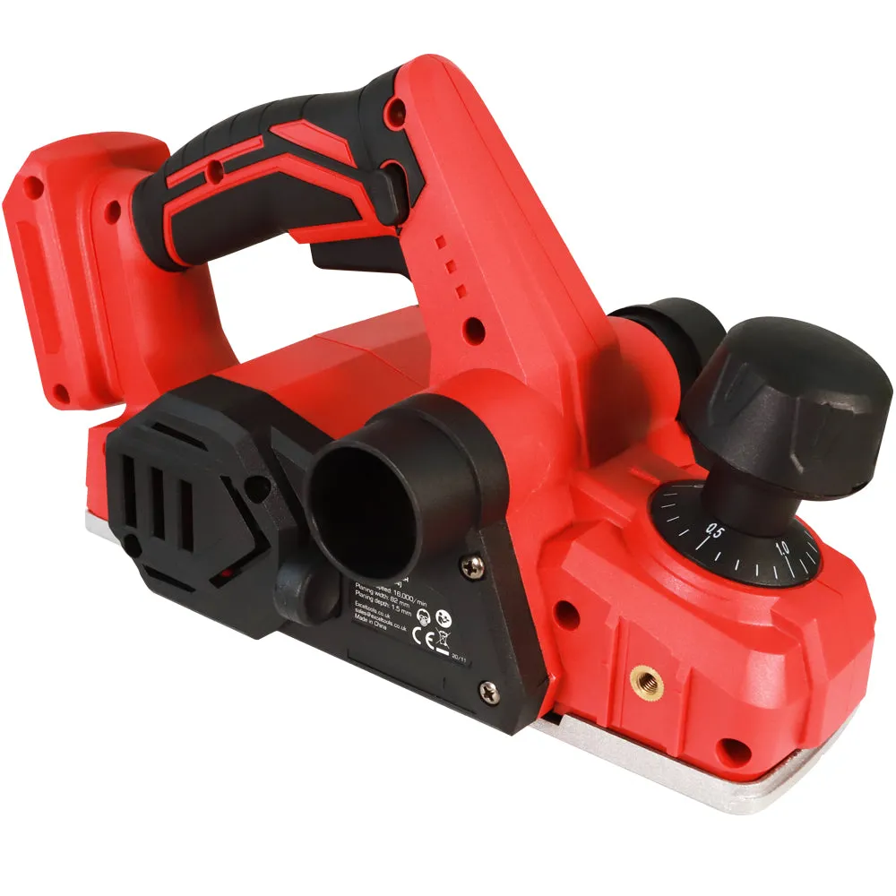 Excel 18V Cordless 82mm Planer (Battery & Charger Not Included)