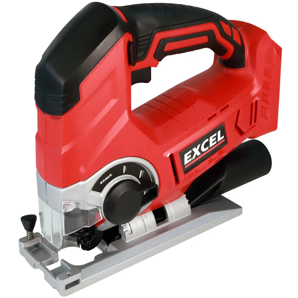 Excel 18V Cordless Jigsaw with 1 x 2.0Ah Battery & Charger