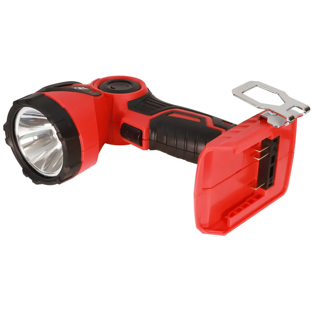Excel 18V Cordless LED Flashlight Torch (Battery & Charger Not Included)