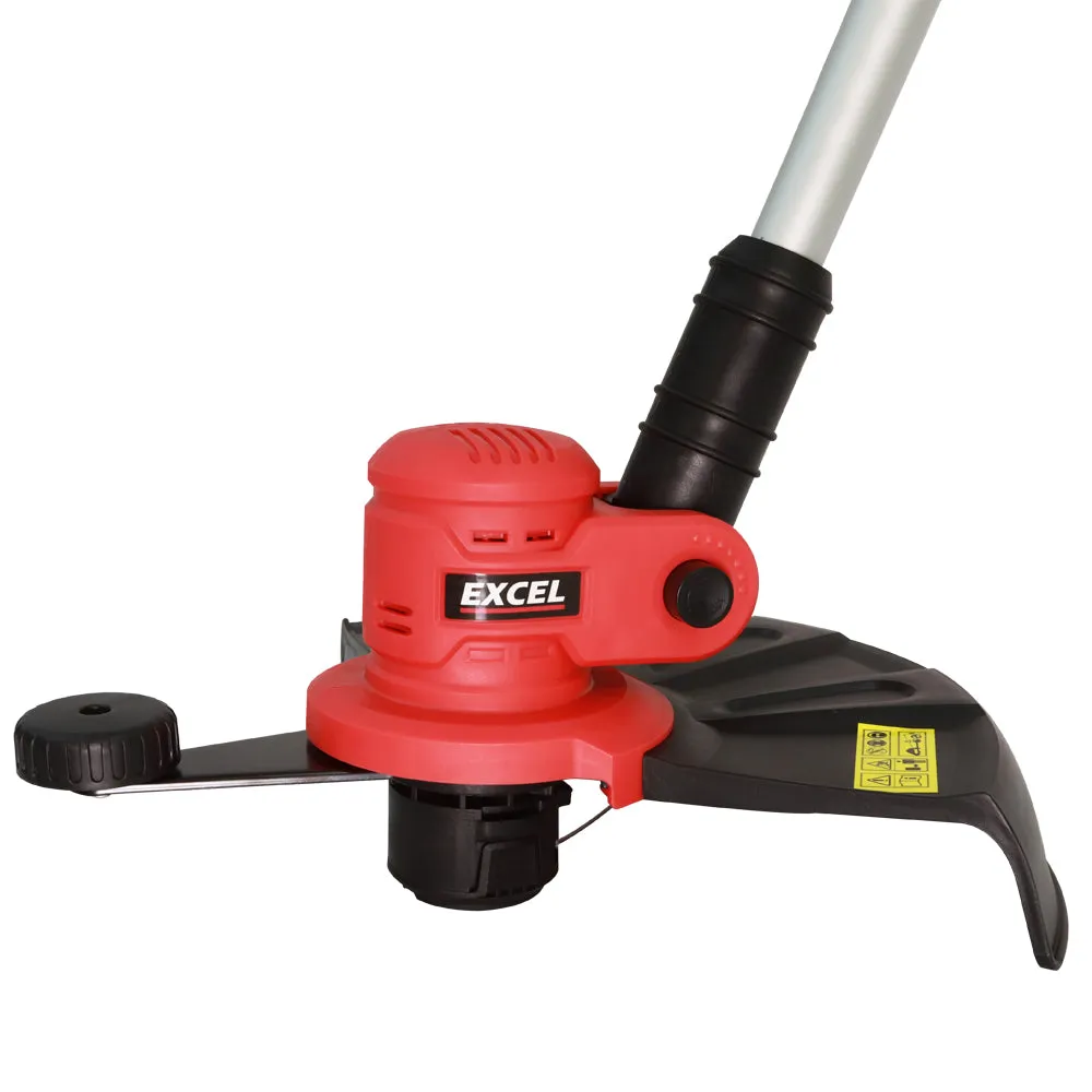 Excel 18V Grass Trimmer Cutter with 1 x 2.0Ah Battery & Charger