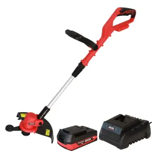 Excel 18V Grass Trimmer Cutter with 1 x 2.0Ah Battery & Charger
