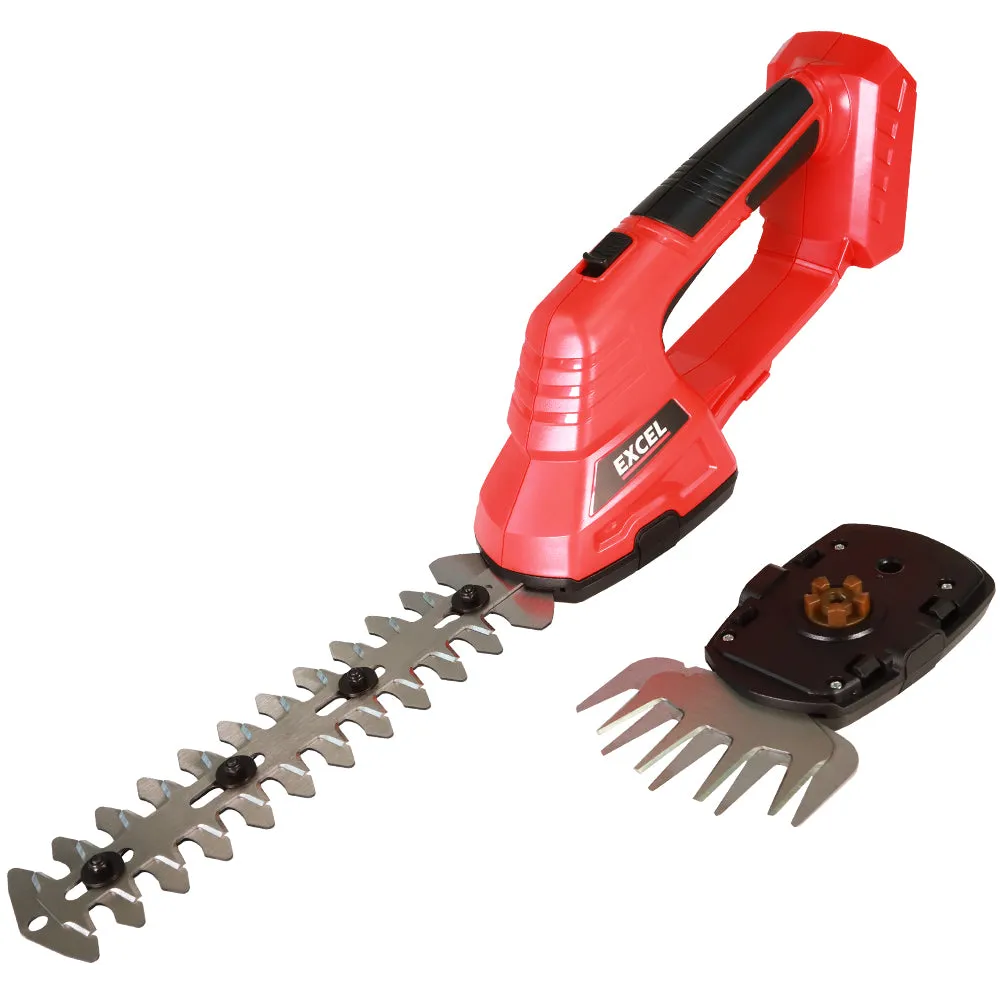 Excel 18V Hedge Trimmer & Grass Shear with 1 x 2.0Ah Battery   Fast Charger EXL5203
