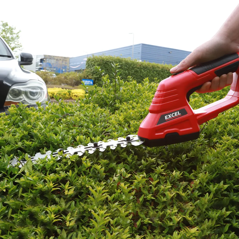 Excel 18V Hedge Trimmer & Grass Shear with 1 x 2.0Ah Battery   Fast Charger EXL5203