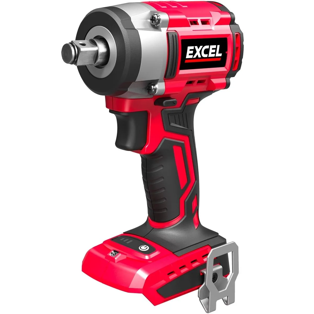 Excel 18V Twin Pack Impact Wrench & Grease Gun with 2 x 4.0Ah Battery Charger & Bag