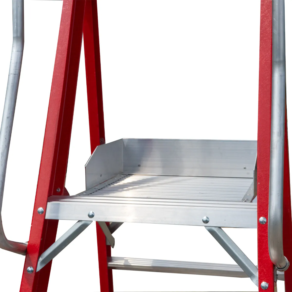 Excel Electricians Fibreglass Podium Step Ladder 6 Tread 2.61m EN131-7