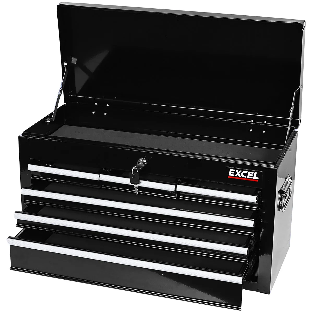 Excel Roller Tool Chest Cabinet 8 Drawers Storage Toolbox Black