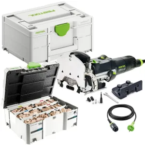 Festool DF 500 Q-Plus 230V GB Domino Joining Machine - 576415 With Domino Beech Range 576794