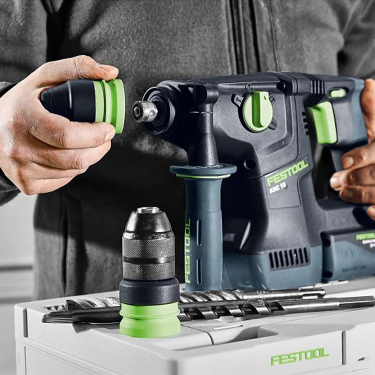 Festool KHC 18 EB-Basic 18V Brushless Rotary Hammer Drill In Systainer - 577447