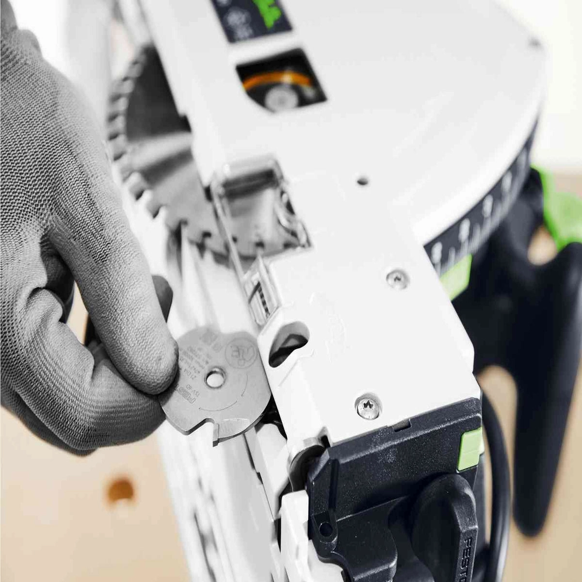 Festool TSV 60 KEBQ-Plus 230V GB Plunge-Cut Saw - 576733 With 2 x Guide Rail. Connector. Clamp & Bag