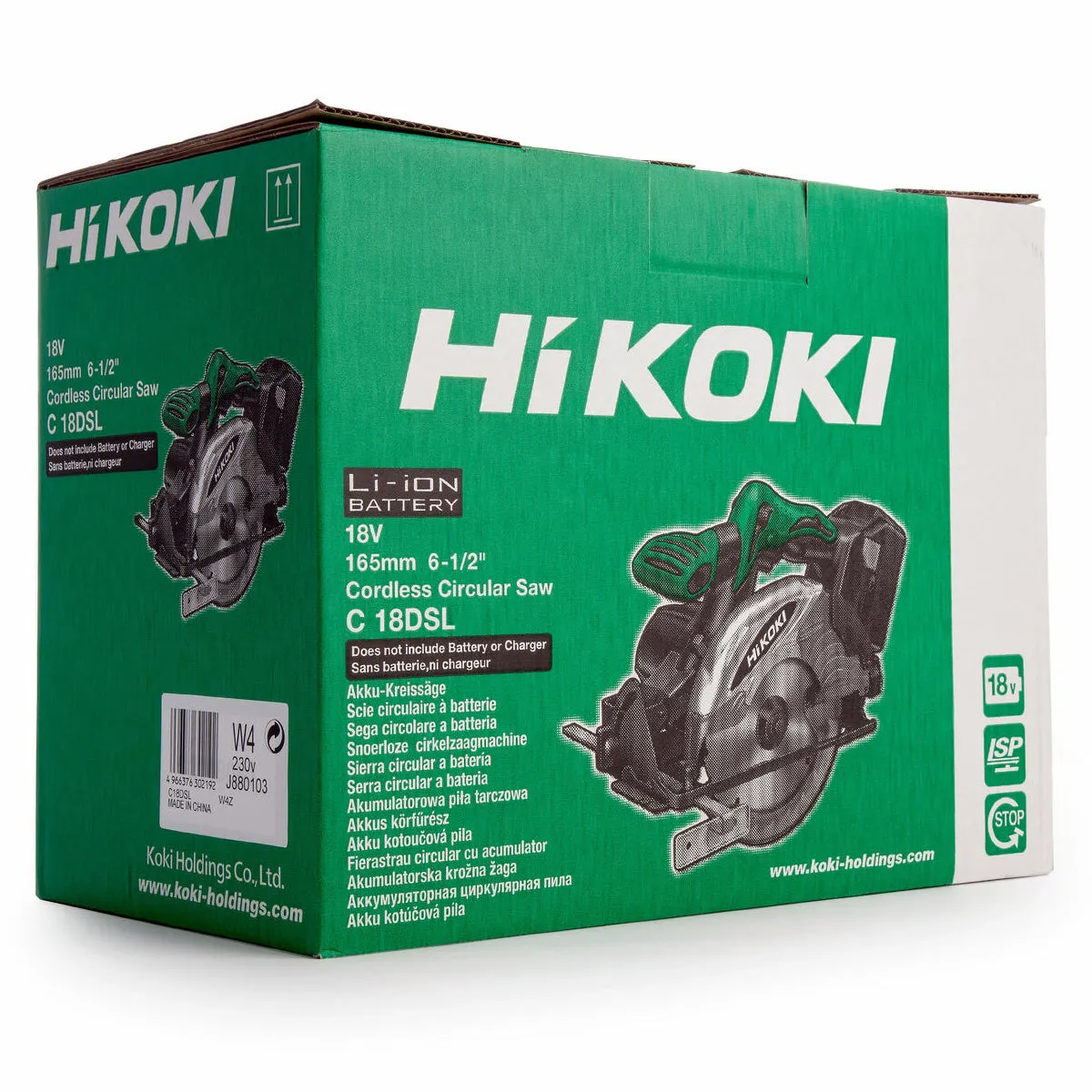 Hikoki C18DSL 18V 165mm Cordless Circular Saw Body Only