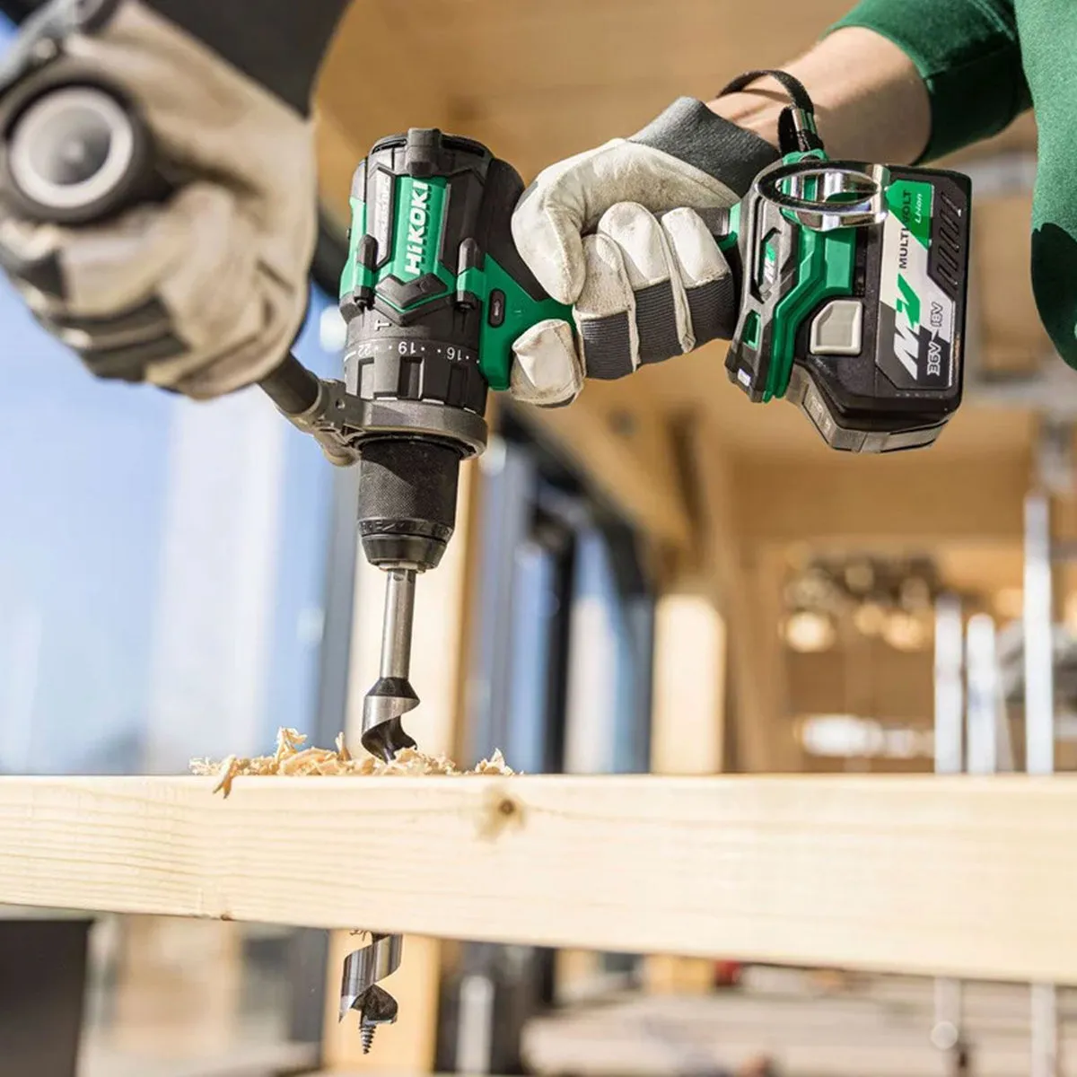 Hikoki DV36DCW2Z 36V MultiVolt Brushless Combi Drill Body Only in Case