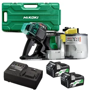 Hikoki VB3616DAJGZ 36V Multi Volt Brushless Rebar Bender Cutter with 2 x 5.0Ah Batteries. Charger & Case