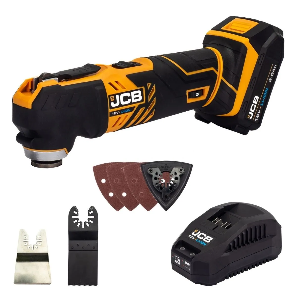 JCB 21-18MTCD-2 18V Combi Drill Multi Tool Kit with 2x2.0ah Battery & Charger