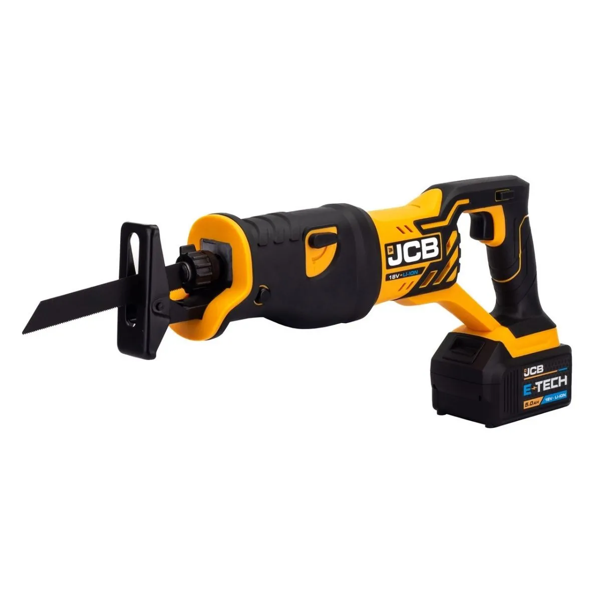 JCB 21-18RS-5X-BG 18V Reciprocating Saw with 1 x 5.0Ah Battery. Charger & Bag