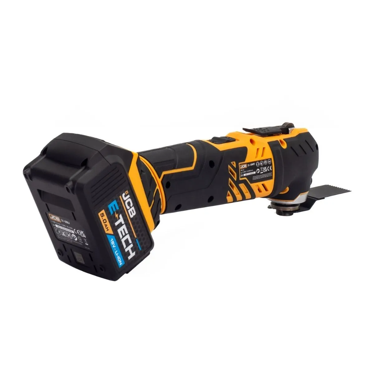JCB 21-18TPKMT-5 18V Brushless Combi Drill. Impact Driver & Multi Tool Kit with 2 x 5.0ah Batteries. Charger & Bag