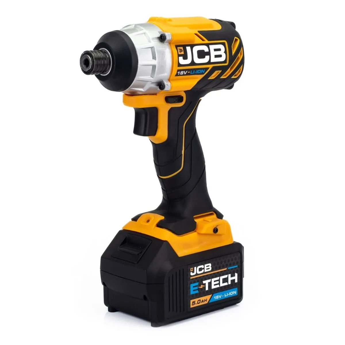 JCB 21-18TPKMT-5 18V Brushless Combi Drill. Impact Driver & Multi Tool Kit with 2 x 5.0ah Batteries. Charger & Bag