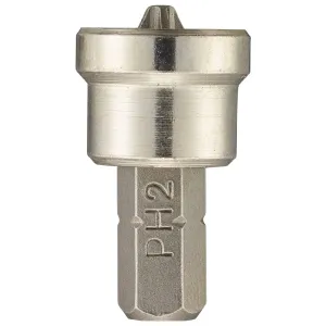 Kendo 25mm PH2 Screw Setting Bit with Depth Stop 2 piece