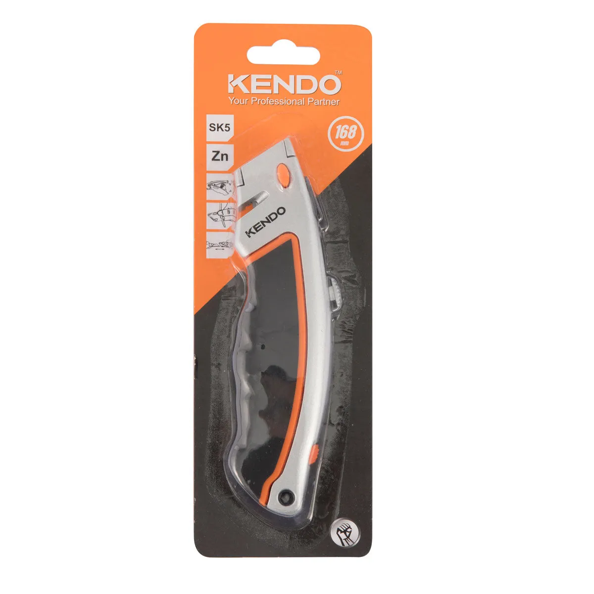 Kendo Retractable Knife with 5 Piece Blade